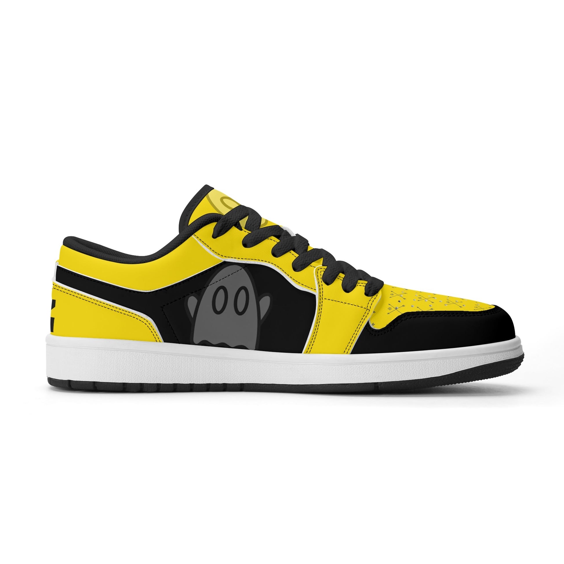 Get trendy with ZONE6IX DISTRIBUTIONS GHOST YELLA GOLD Low Top Sneakers -  available at ZONE6IX DISTRIBUTIONS LLC ©️. Grab yours for $247 today!