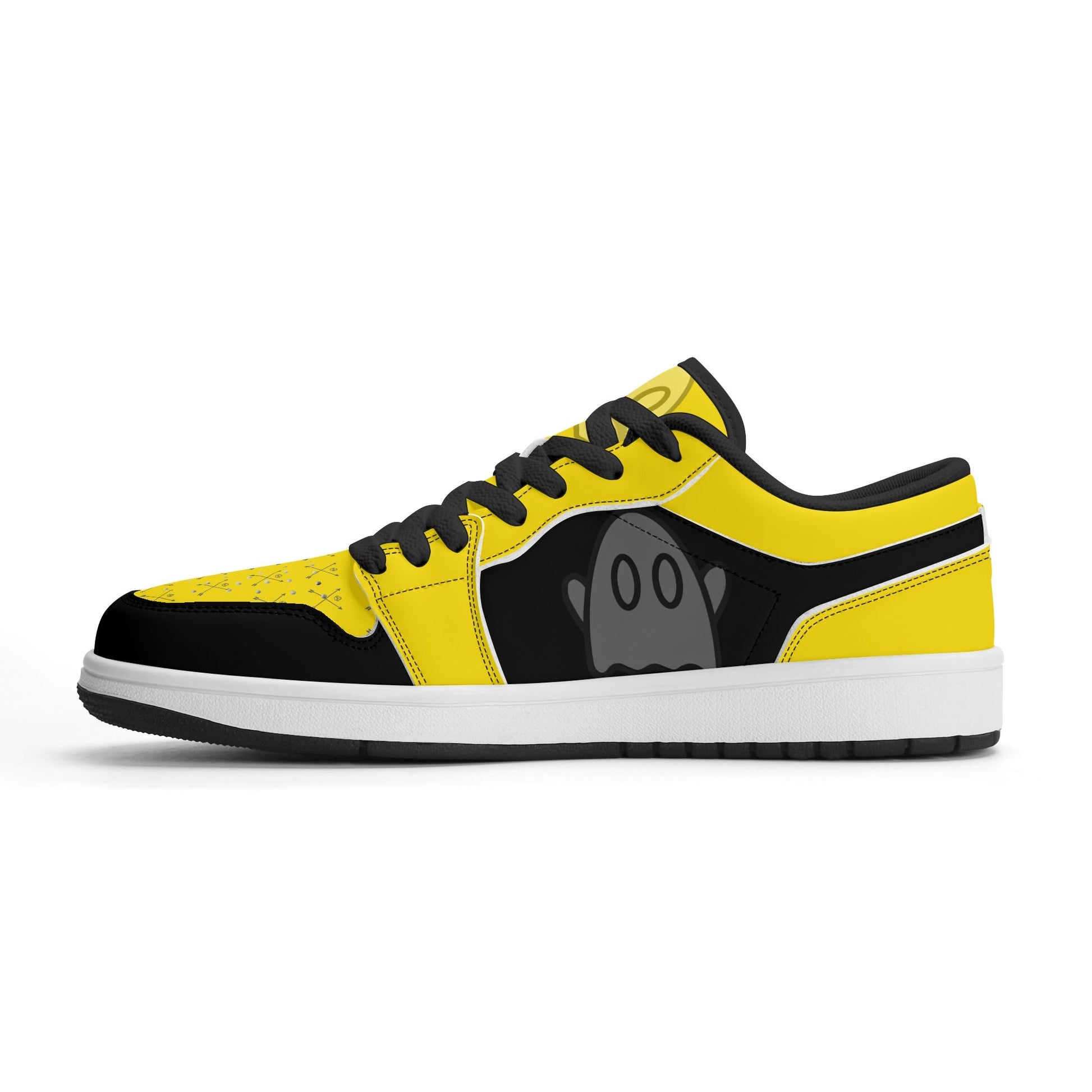 Get trendy with ZONE6IX DISTRIBUTIONS GHOST YELLA GOLD Low Top Sneakers -  available at ZONE6IX DISTRIBUTIONS LLC ©️. Grab yours for $247 today!