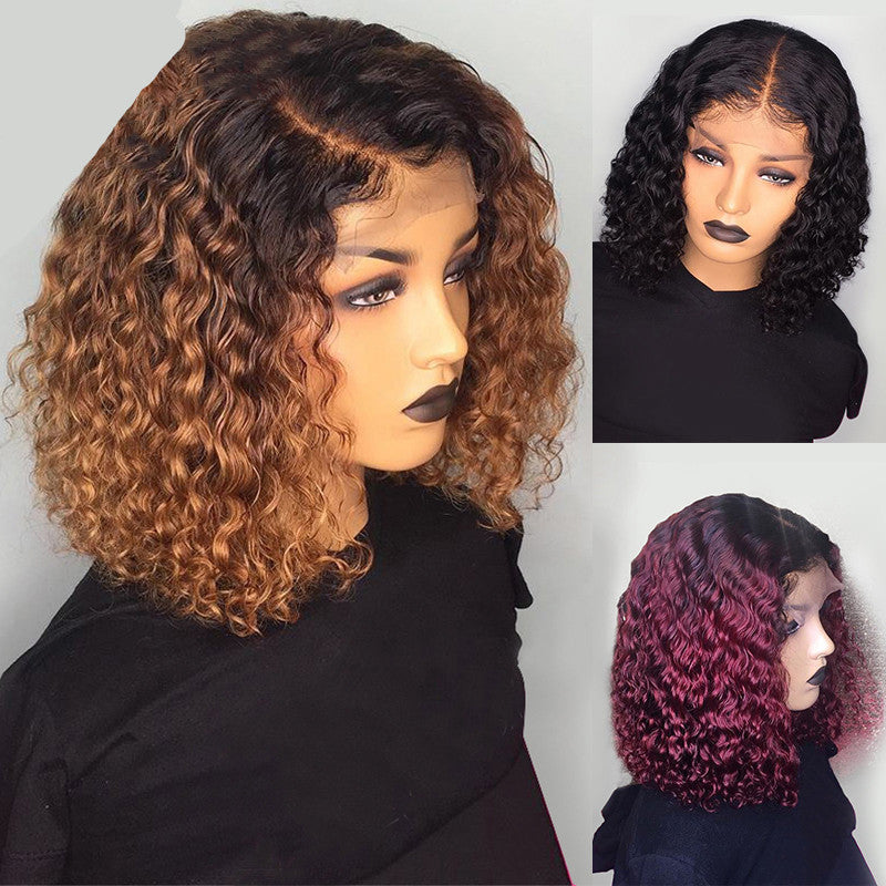 Get trendy with Water wave bob wigs Human Hair -  available at ZONE6IX DISTRIBUTIONS LLC . Grab yours for $135.34 today!