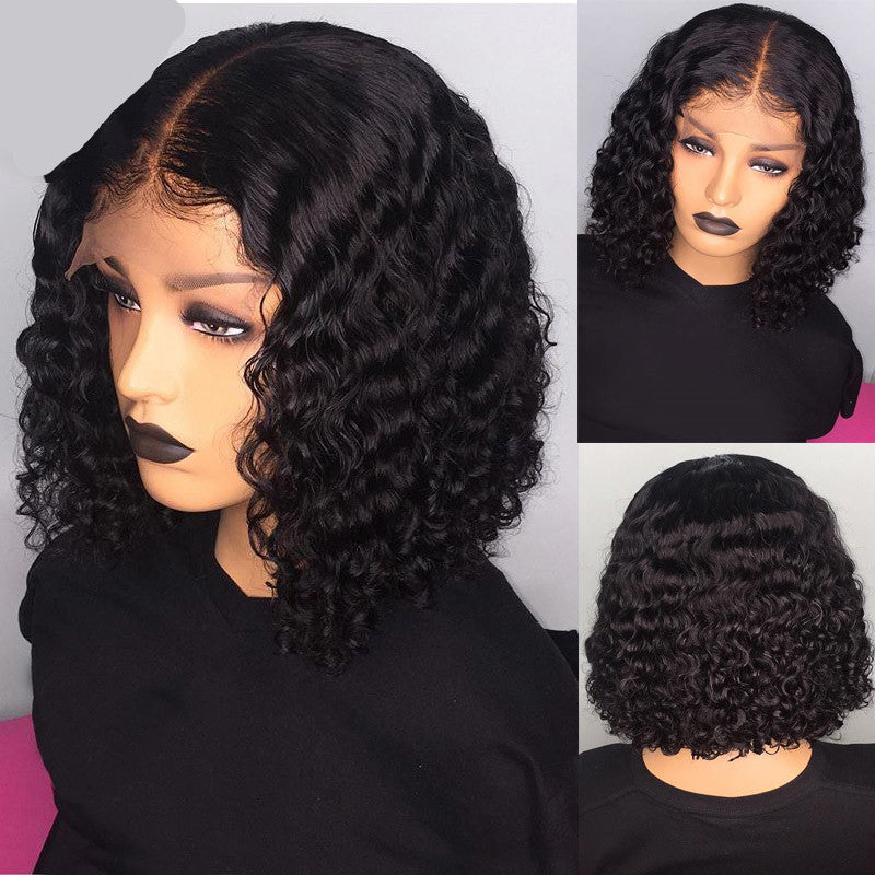 Get trendy with Water wave bob wigs Human Hair -  available at ZONE6IX DISTRIBUTIONS LLC . Grab yours for $135.34 today!