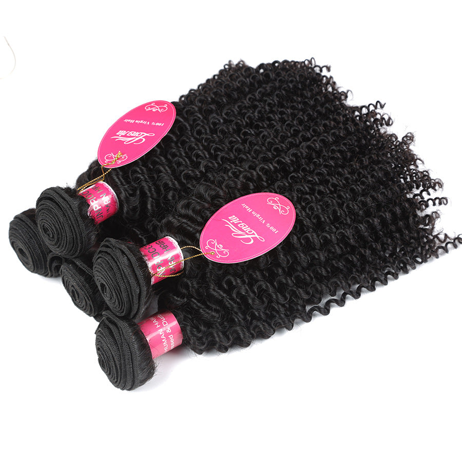 Get trendy with 10A Deep Curly Brazilian Human Hair Bundles Weave -  available at ZONE6IX DISTRIBUTIONS LLC . Grab yours for $44.25 today!