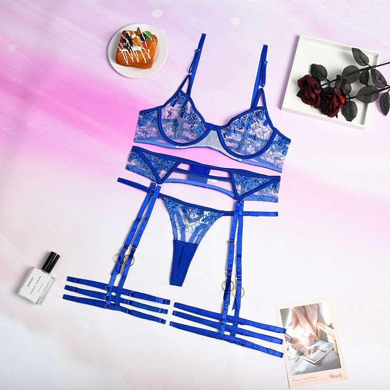 Get trendy with 3 Piece Lingerie Set - ZONE6IX DISTRIBUTIONS LLC available at ZONE6IX DISTRIBUTIONS LLC . Grab yours for $35 today!