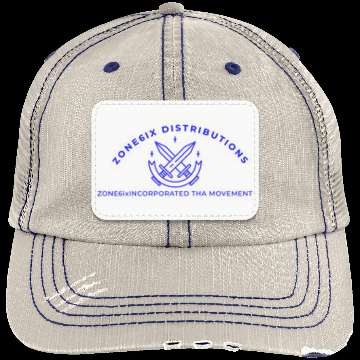 Get trendy with ZONE6IX DISTRIBUTIONS LLC Distressed Unstructured Trucker Cap -  available at ZONE6IX DISTRIBUTIONS LLC . Grab yours for $69.99 today!