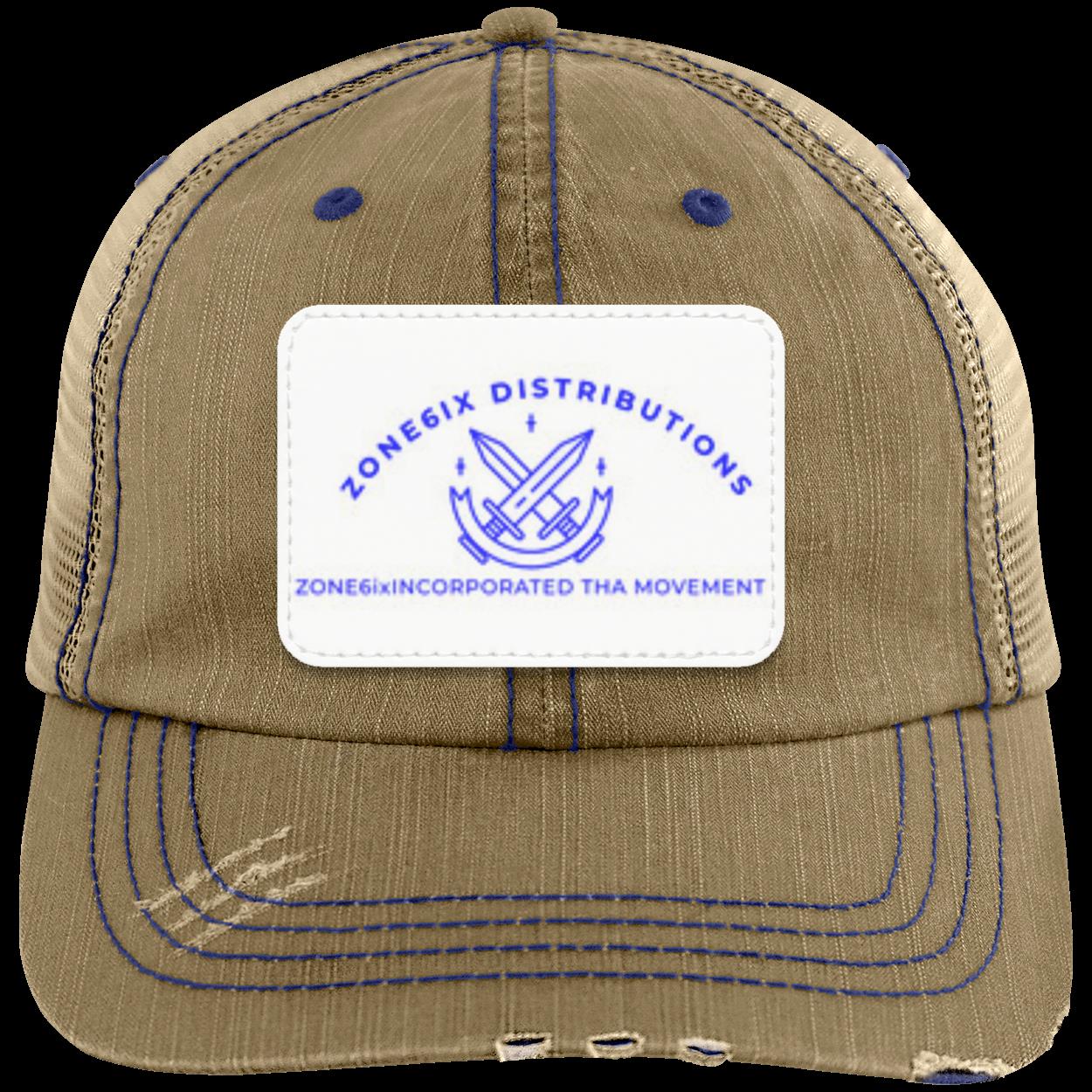 Get trendy with ZONE6IX DISTRIBUTIONS LLC Distressed Unstructured Trucker Cap -  available at ZONE6IX DISTRIBUTIONS LLC . Grab yours for $69.99 today!