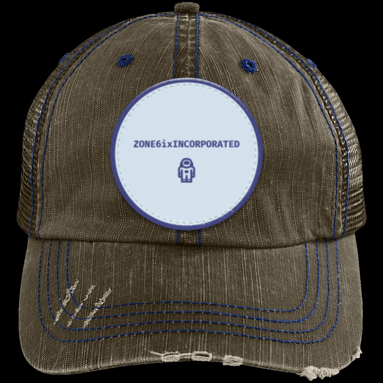 Get trendy with ZONE6ixINCORPORATED MOON WALKER Distressed Unstructured Trucker Cap by ZONE6IX DISTRIBUTIONS LLC -  available at ZONE6IX DISTRIBUTIONS LLC . Grab yours for $67.92 today!