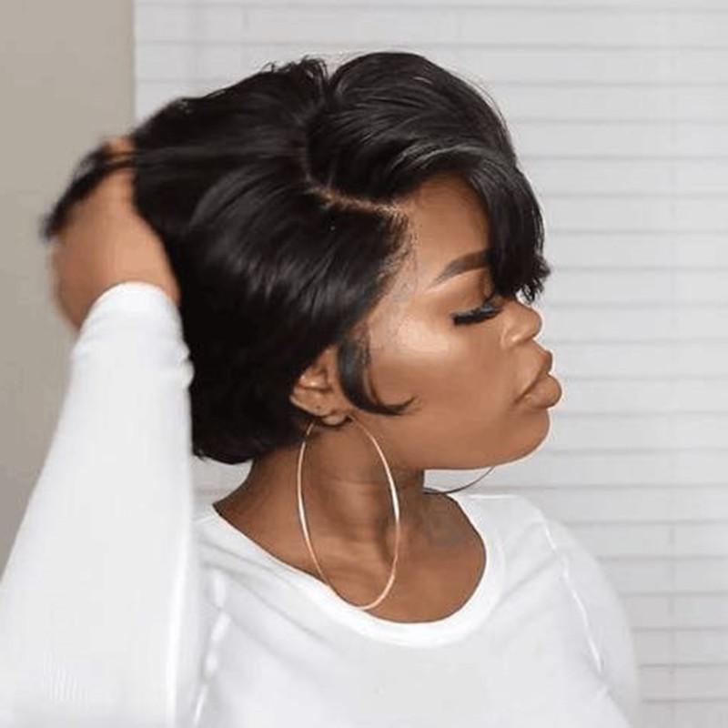 Get trendy with Short Bob Wig Lace Frontal Wigs For Black Women Human Hair -  available at ZONE6IX DISTRIBUTIONS LLC . Grab yours for $55.72 today!