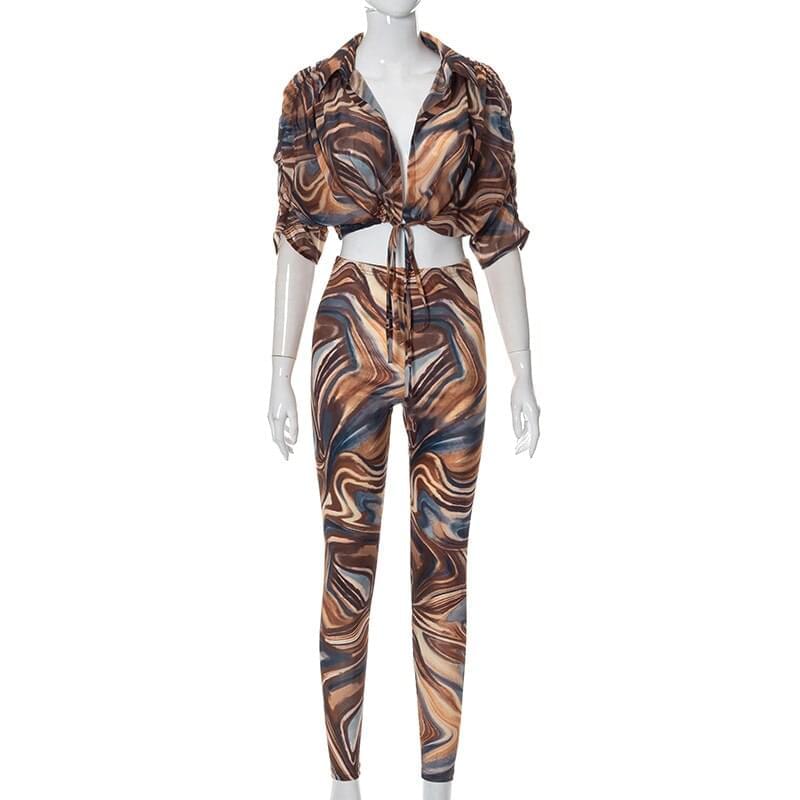 Get trendy with 2 Piece Set Abstract Print Sheer Mesh Outfits - ZONE6IX DISTRIBUTIONS LLC available at ZONE6IX DISTRIBUTIONS LLC . Grab yours for $52 today!