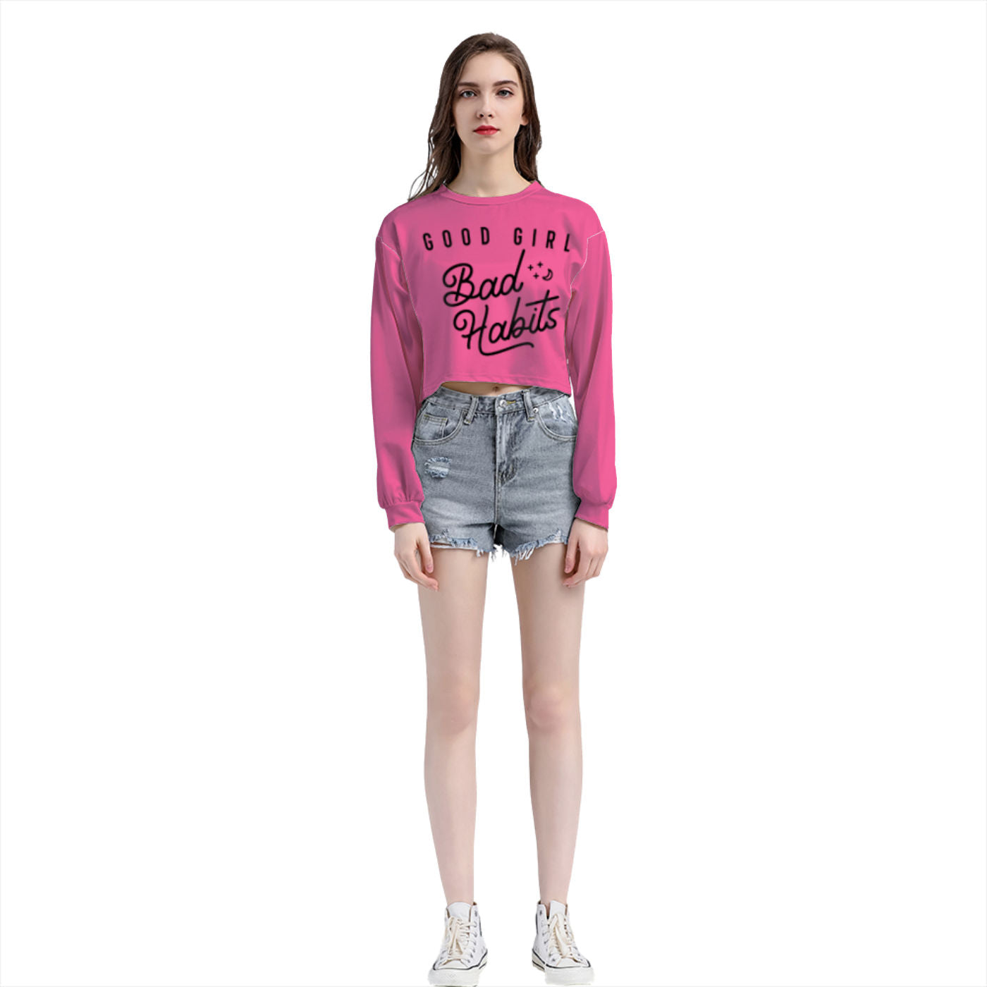 Get trendy with ZONE6IX DISTRIBUTIONS LLC GOOD GIRL GONE BAD Cropped Sweatshirt -  available at ZONE6IX DISTRIBUTIONS LLC . Grab yours for $74.32 today!