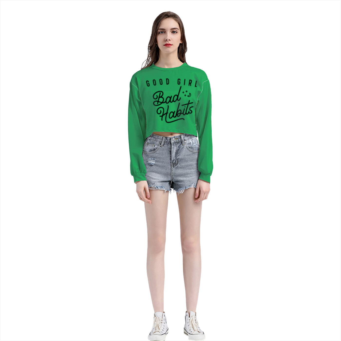 Get trendy with ZONE6IX DISTRIBUTIONS LLC GOOD GIRL GONE BAD Cropped Sweatshirt -  available at ZONE6IX DISTRIBUTIONS LLC . Grab yours for $44.32 today!