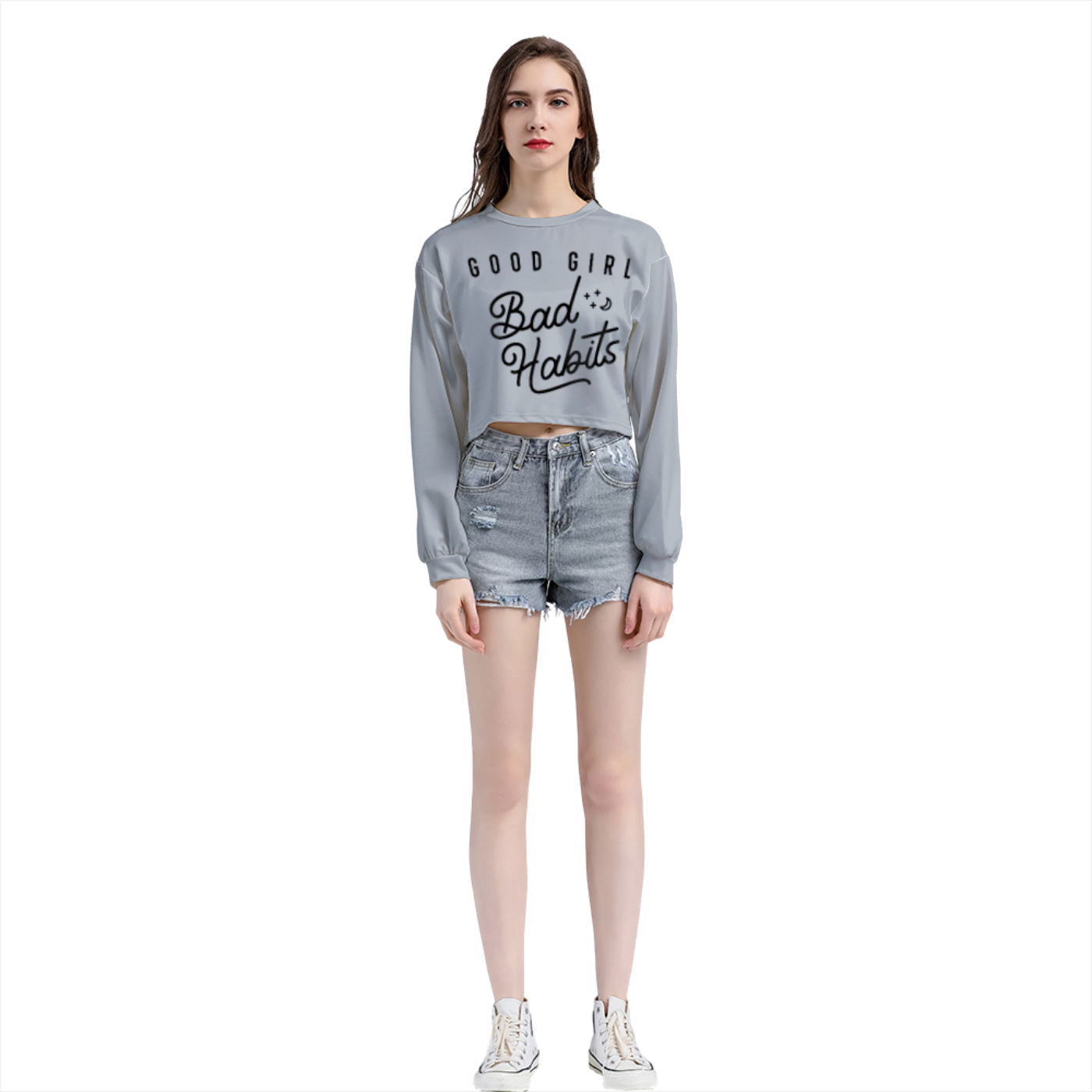 Get trendy with ZONE6IX DISTRIBUTIONS LLC GOOD GIRL GONE BADCropped Sweatshirt -  available at ZONE6IX DISTRIBUTIONS LLC . Grab yours for $74.32 today!