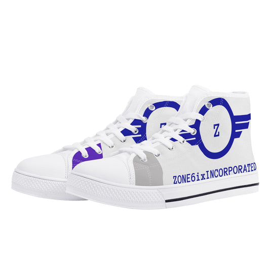 Get trendy with ZONE6IX DISTRIBUTIONS LLC ZONE6IXINCORPORATED High Top Canvas Shoes -  available at ZONE6IX DISTRIBUTIONS LLC . Grab yours for $150 today!