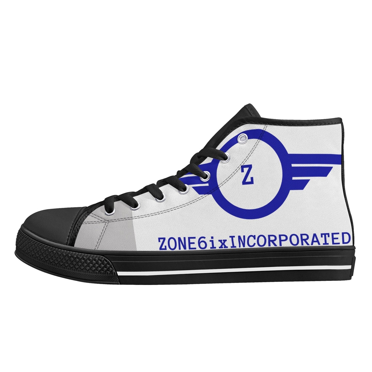 Get trendy with ZONE6IX DISTRIBUTIONS LLC ZONE6IXINCORPORATED High Top Canvas Shoes -  available at ZONE6IX DISTRIBUTIONS LLC . Grab yours for $150 today!