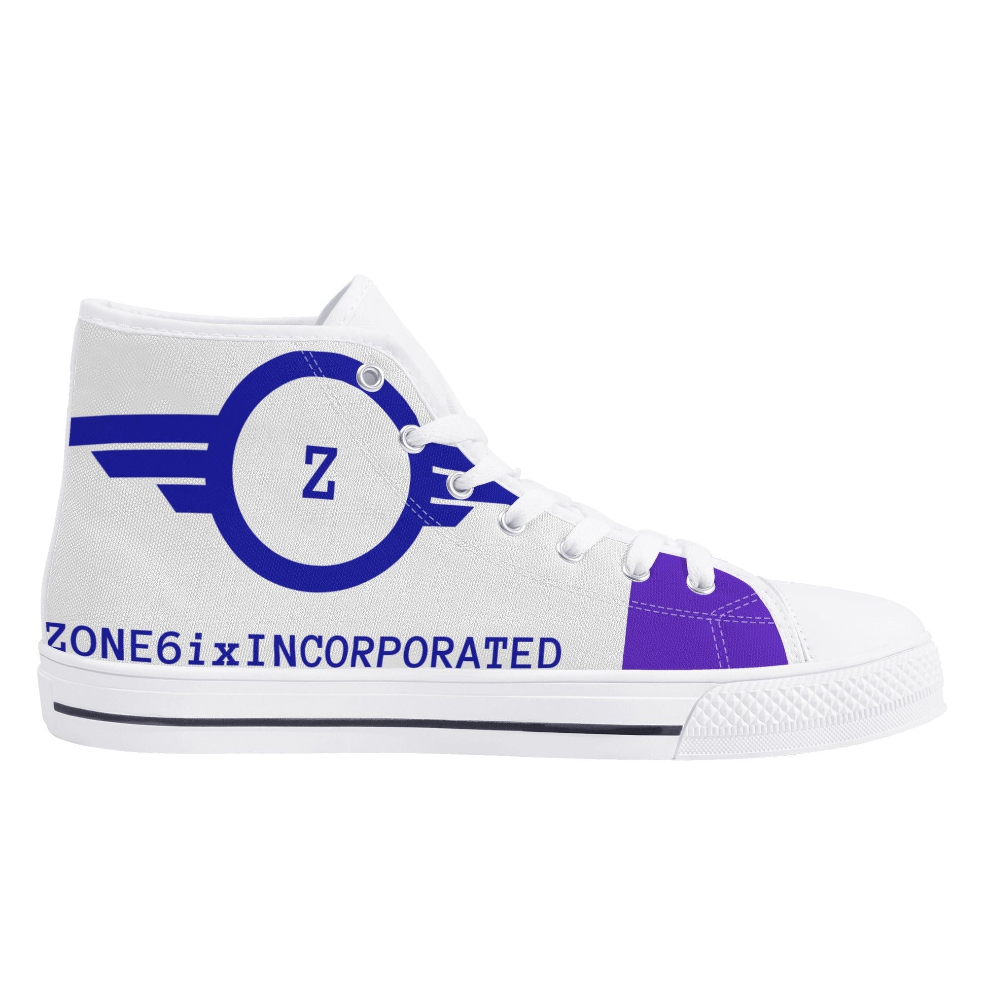 Get trendy with ZONE6IX DISTRIBUTIONS LLC ZONE6IXINCORPORATED High Top Canvas Shoes -  available at ZONE6IX DISTRIBUTIONS LLC . Grab yours for $150 today!