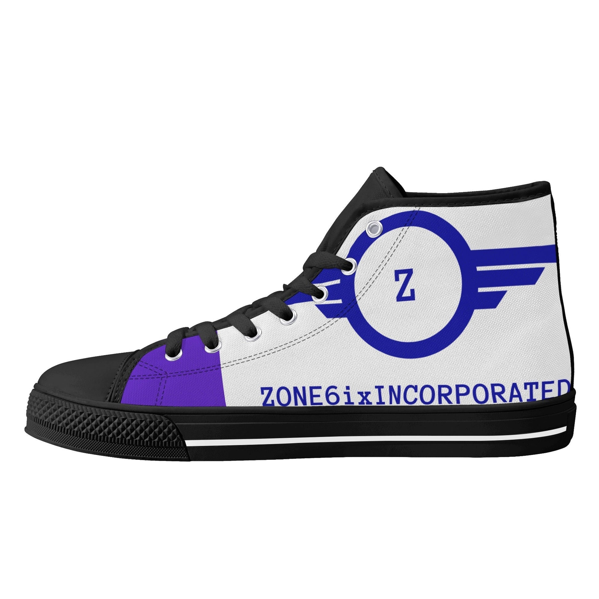 Get trendy with ZONE6IX DISTRIBUTIONS LLC ZONE6IXINCORPORATED High Top Canvas Shoes -  available at ZONE6IX DISTRIBUTIONS LLC . Grab yours for $150 today!