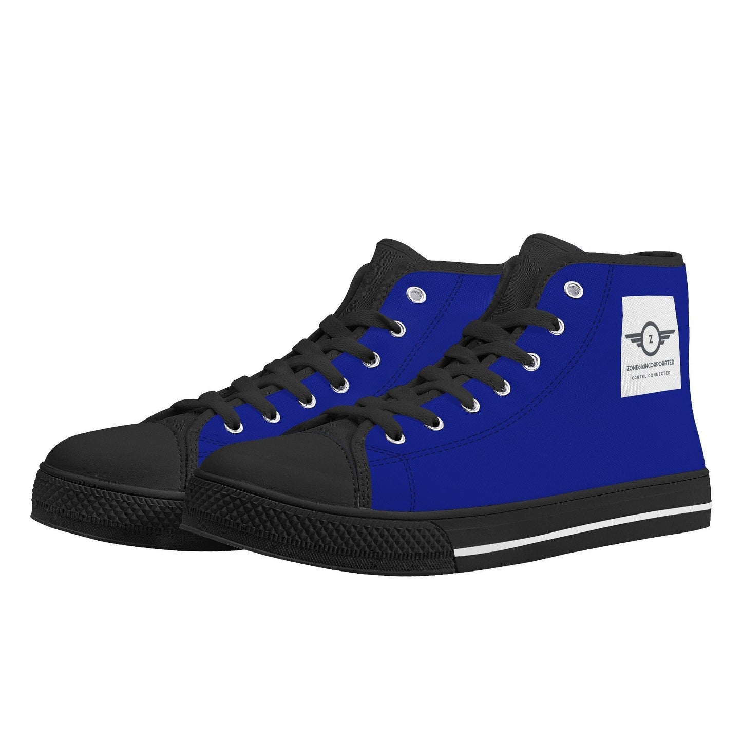 Get trendy with ZONE6IX DISTRIBUTIONS LLC ZONE6IXINCORPORATED  STEPPAZ High Top Canvas Shoes -  available at ZONE6IX DISTRIBUTIONS LLC . Grab yours for $125 today!