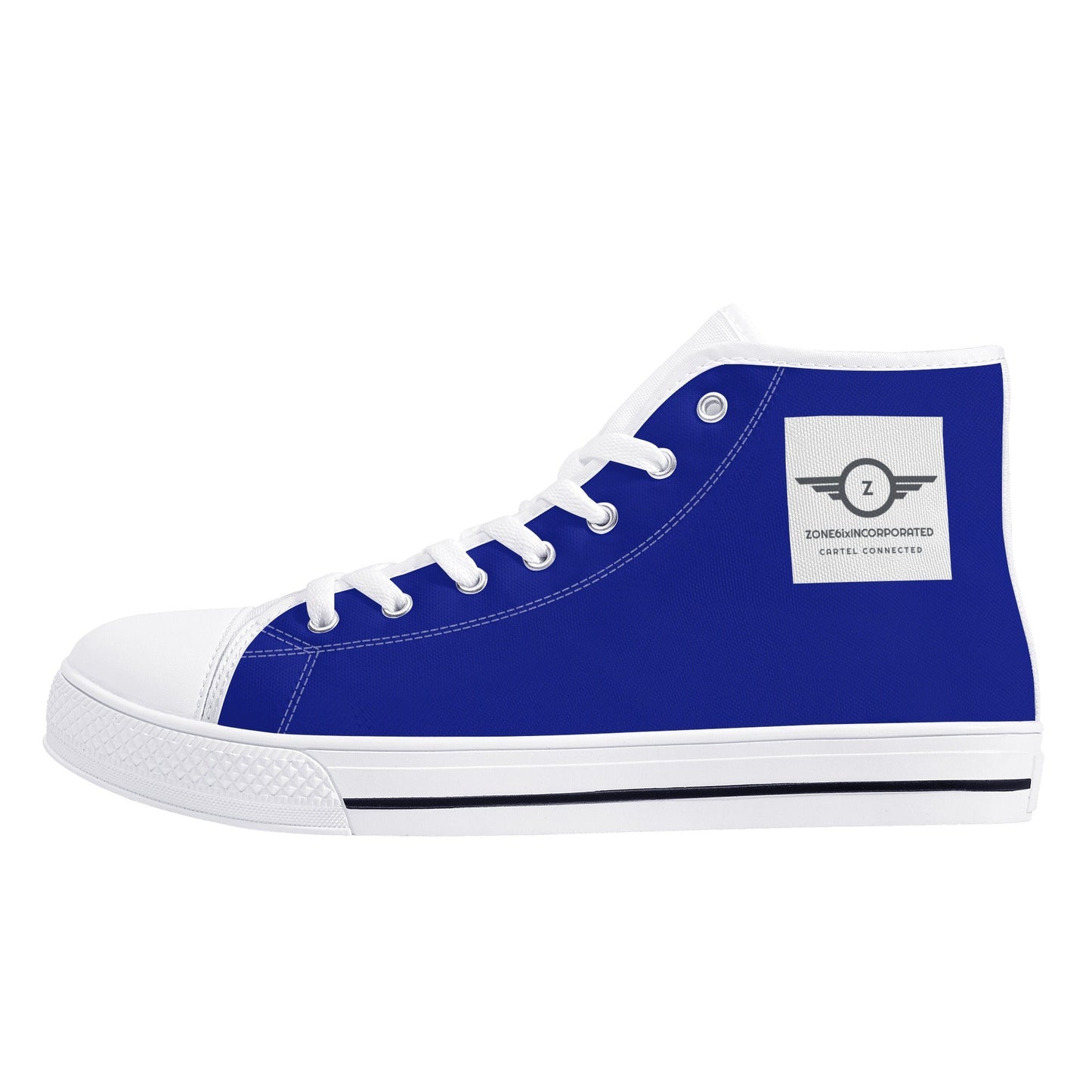 Get trendy with ZONE6IX DISTRIBUTIONS LLC ZONE6IX INCORPORATED  STEPPAZ High Top Canvas Shoes -  available at ZONE6IX DISTRIBUTIONS LLC . Grab yours for $125 today!