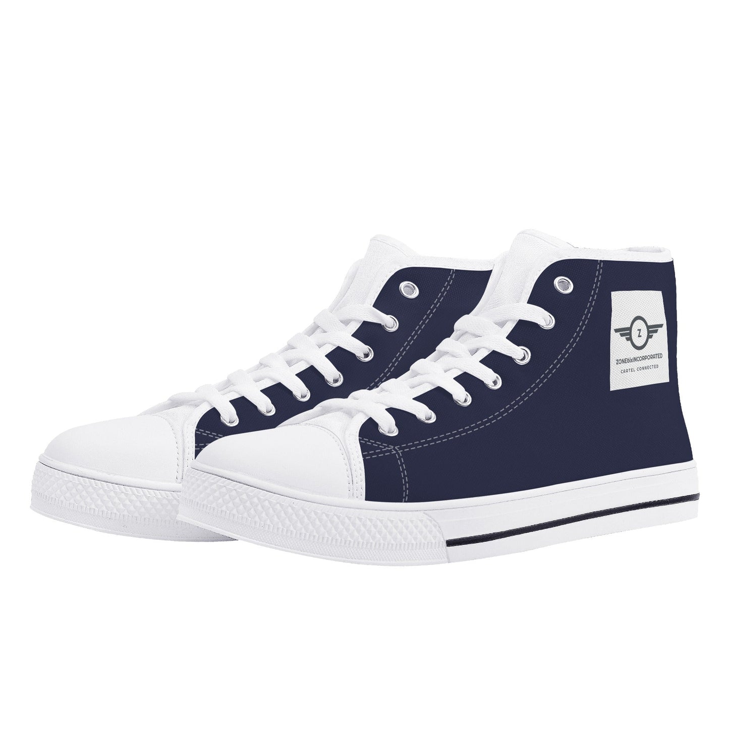 Get trendy with ZONE6IX DISTRIBUTIONS LLC ZONE6IXINCORPORATED STEPPAZ High Top Canvas Shoes -  available at ZONE6IX DISTRIBUTIONS LLC . Grab yours for $125 today!