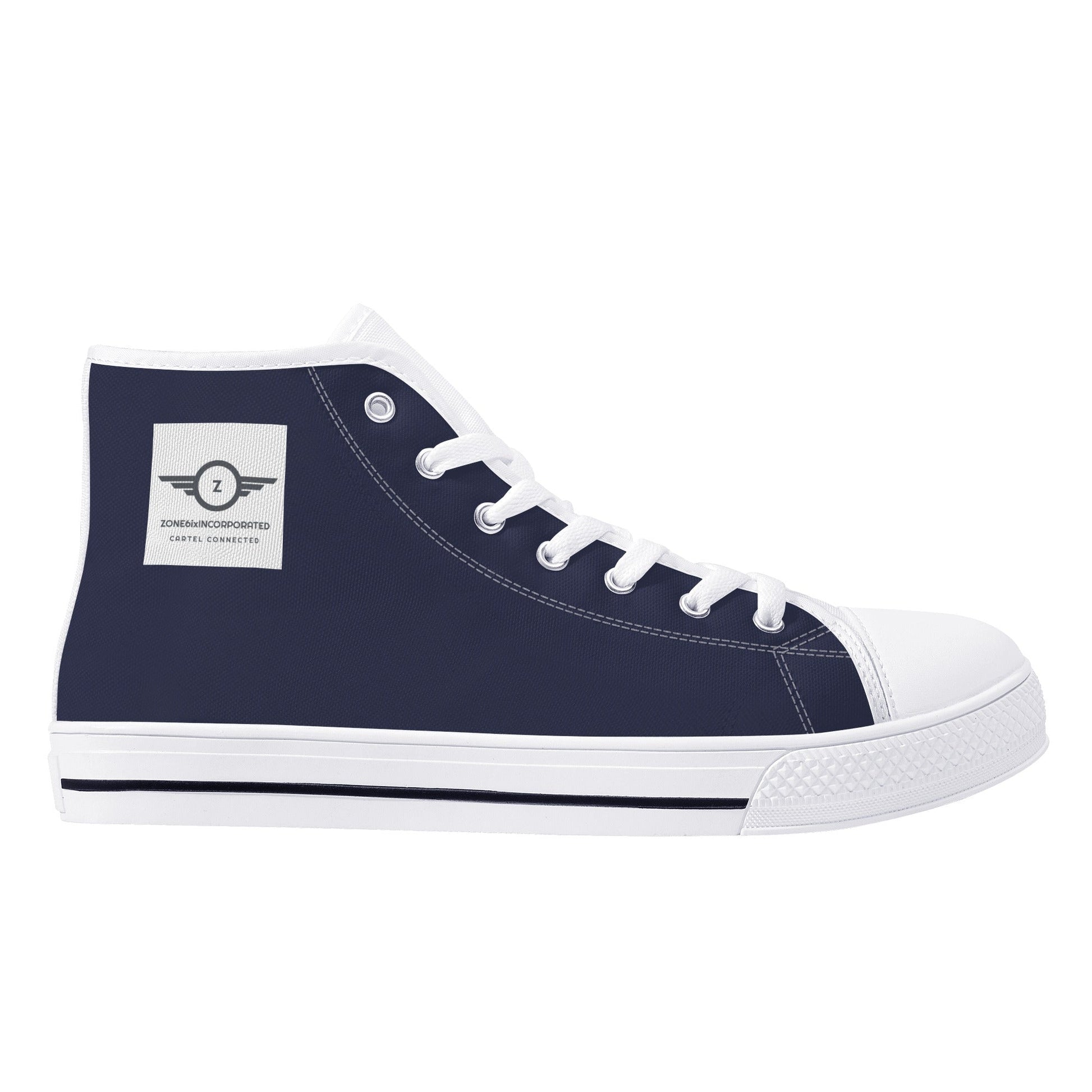 Get trendy with Zone6ixdistributions ZONE6IX INCORPORATED  STEPPAZ High Top Canvas Shoes by CHRIS ELAM -  available at ZONE6IX DISTRIBUTIONS LLC . Grab yours for $125 today!