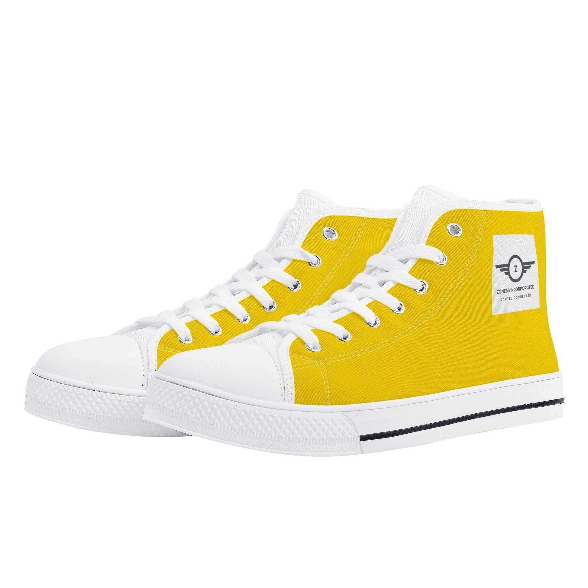 Get trendy with ZONE6IX DISTRIBUTIONS LLC ZONE6IXINCORPORATED  STEPPAZ High Top Canvas Shoes -  available at ZONE6IX DISTRIBUTIONS LLC . Grab yours for $125 today!