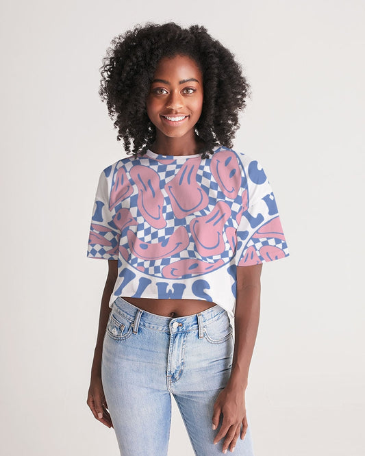 Get trendy with ZONE6IX DISTRIBUTIONS LLC HIPPIE COLLECTION  Women's Lounge Cropped Tee - Tops available at ZONE6IX DISTRIBUTIONS LLC . Grab yours for $79.75 today!