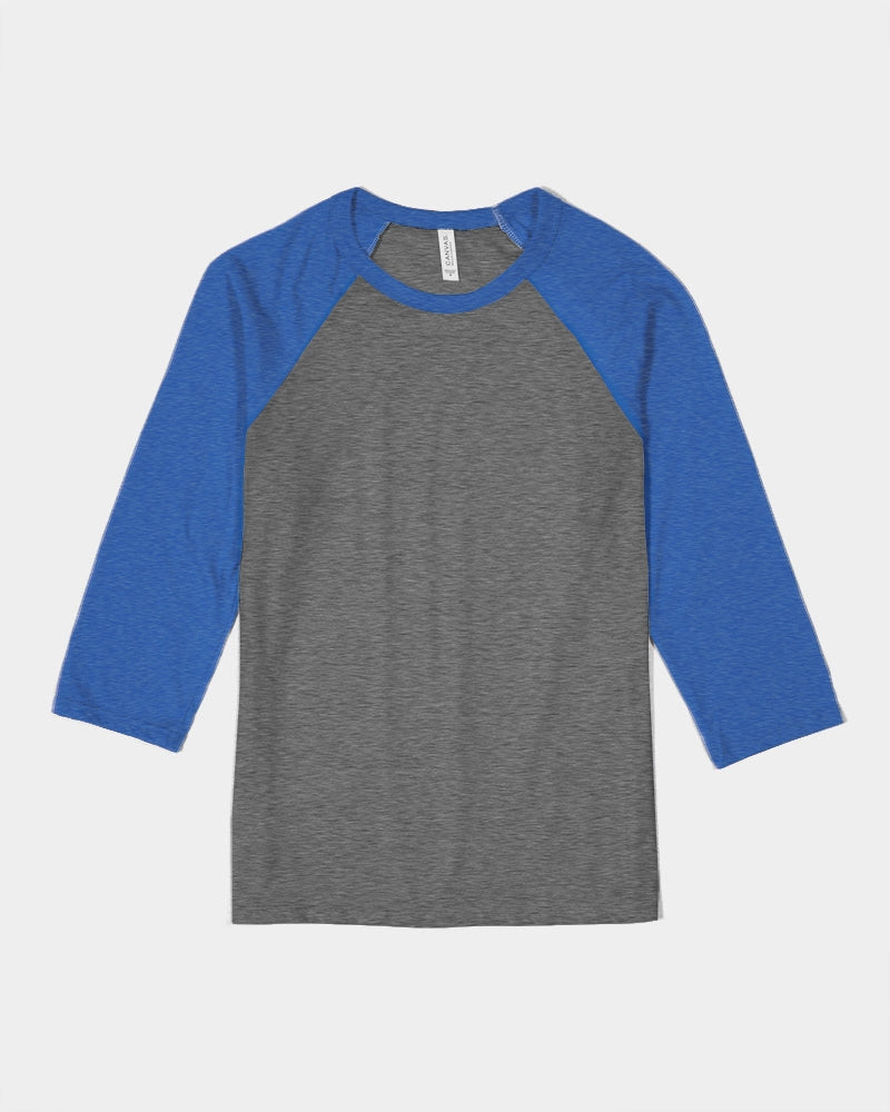 Get trendy with ZONE6IX DISTRIBUTIONS LLC LOGO Unisex Three-Quarter Sleeve Baseball Tee | Bella + Canvas - Tops available at ZONE6IX DISTRIBUTIONS LLC . Grab yours for $74.75 today!