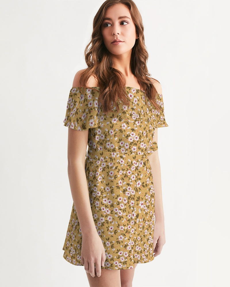 Get trendy with ZONE6IX DISTRIBUTIONS LLC Z6 WOMEN'S  Women's Off-Shoulder Dress - Dresses available at ZONE6IX DISTRIBUTIONS LLC . Grab yours for $74.44 today!