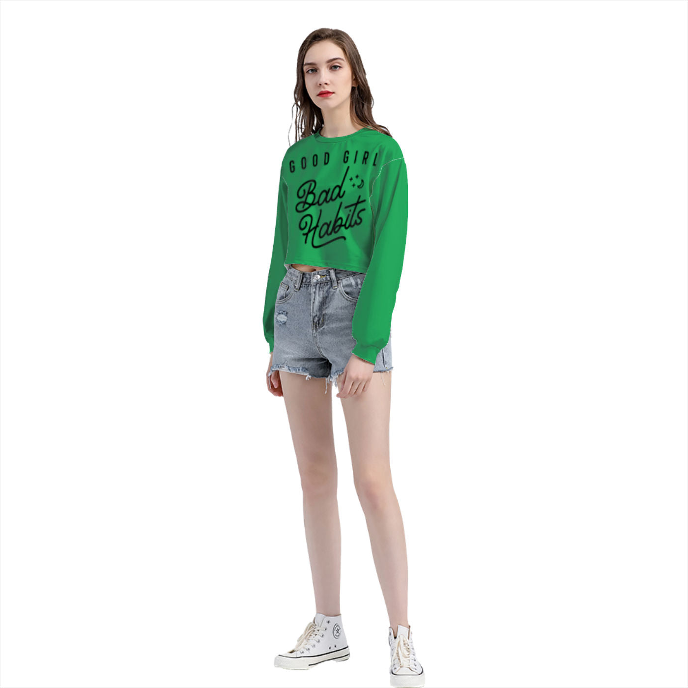 Get trendy with ZONE6IX DISTRIBUTIONS LLC GOOD GIRL GONE BAD Cropped Sweatshirt -  available at ZONE6IX DISTRIBUTIONS LLC . Grab yours for $74.32 today!